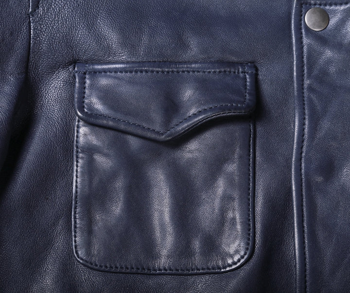 Japanese Leisure Leather Jacket