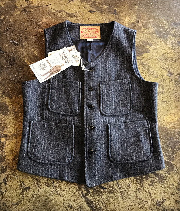 Striped Wool Vest