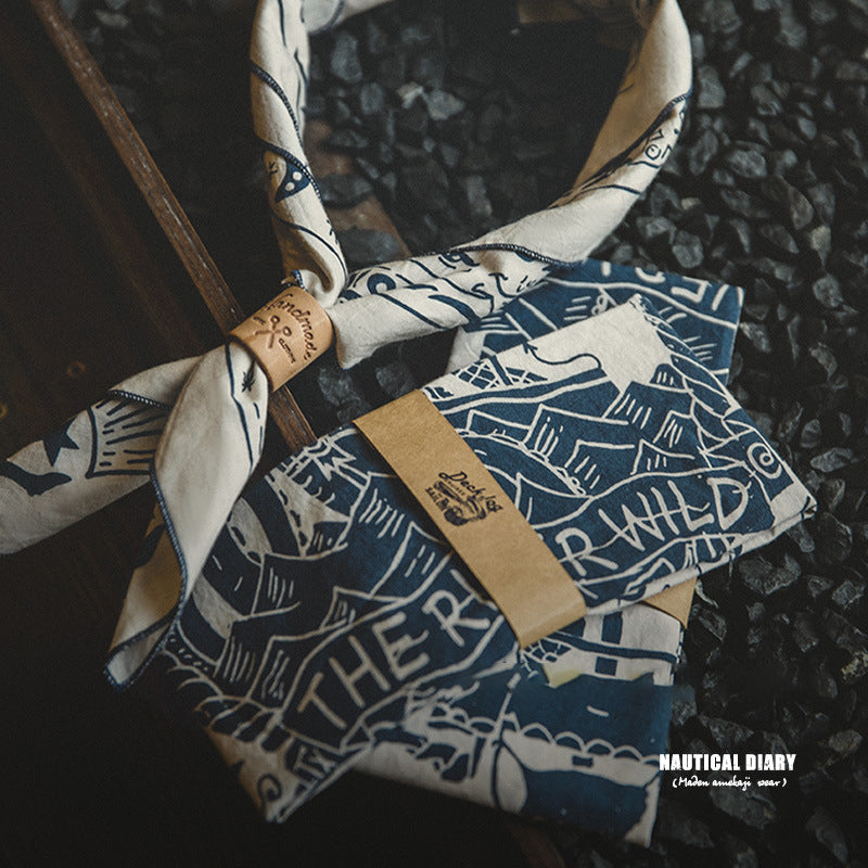 Nautical Chart Scarf