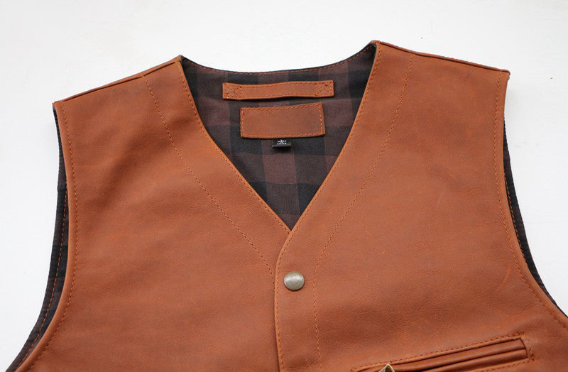 Retro Leather Vest