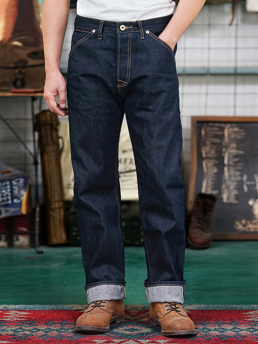 Three Needle Straight Jeans