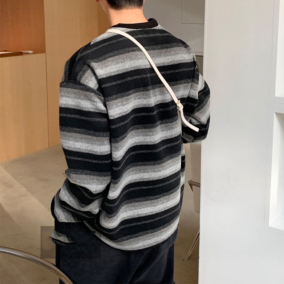 Striped Round Neck Sweater