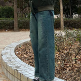 Unisex Wide-Leg Pants: American Retro Style with Loose, Soft Drape