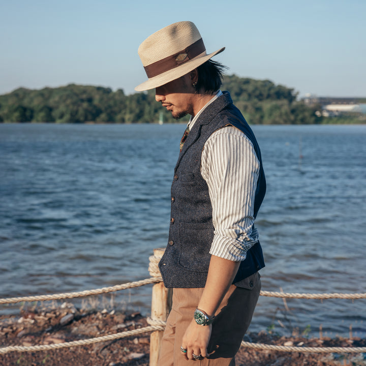 Herringbone Wool Vest