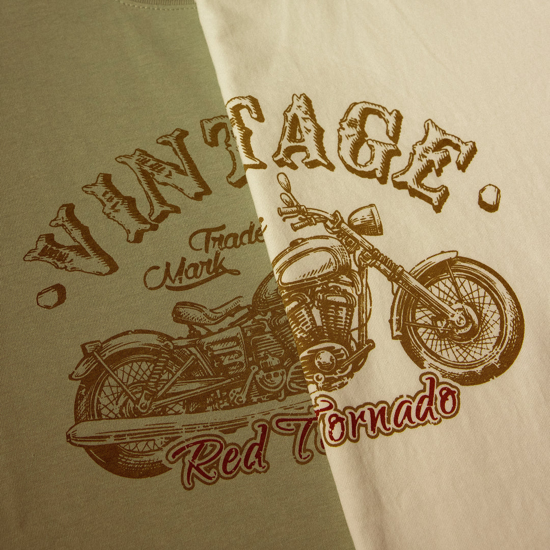 Motorcycle Print Tee