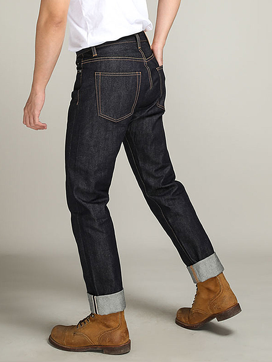 Tapered Mid-High Waist Jeans