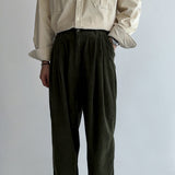 Double-pleated American Retro Business Casual Trousers