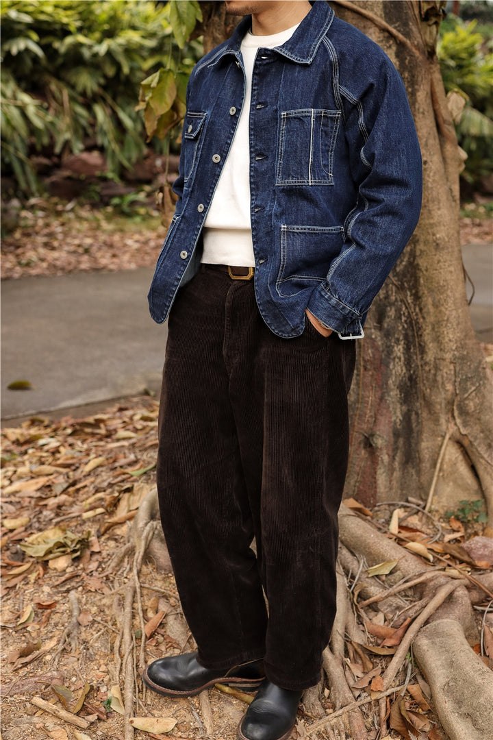 Washed Denim Windbreaker