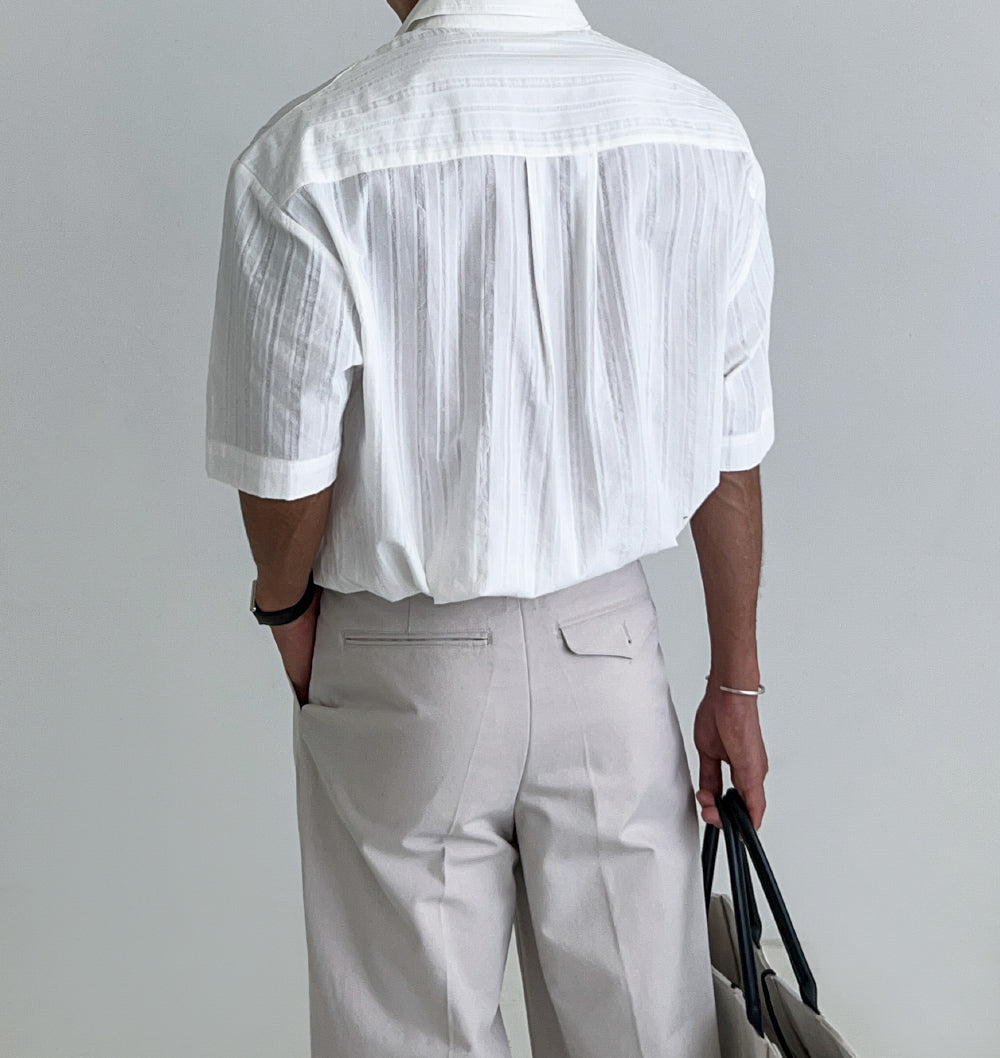 Linen Short-Sleeved Shirt