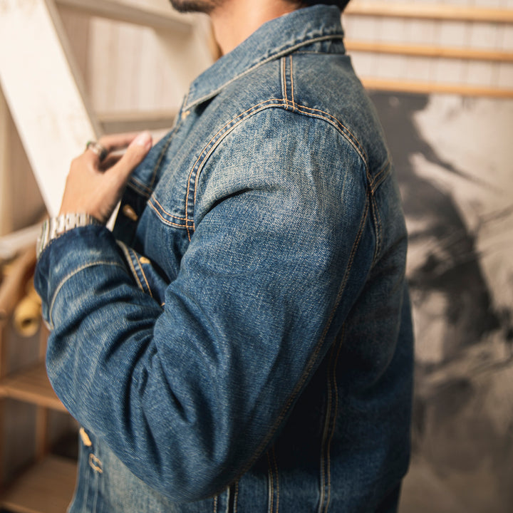 Thick Cotton Denim Jacket