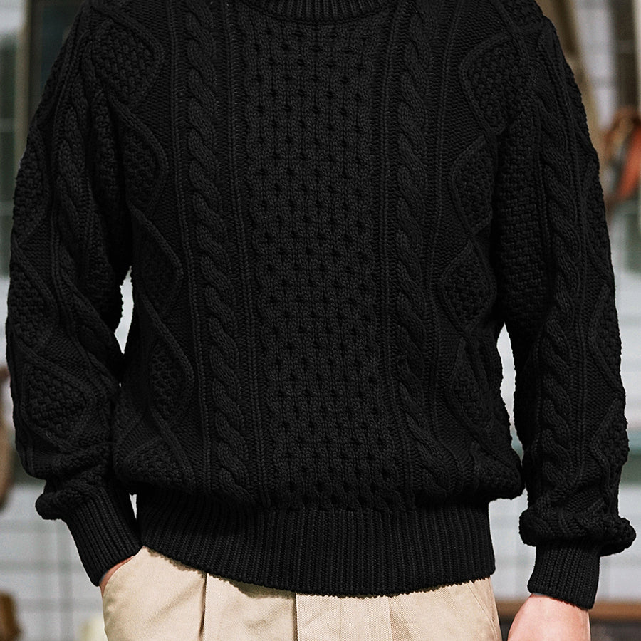Retro Imitation Hand-woven Twist Sweater