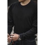 Long-sleeved Seamless Solid Color Basic T-shirt