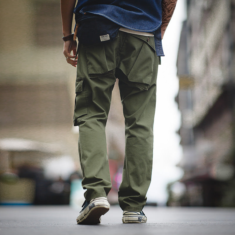 Army Green Slim-Fit Pants