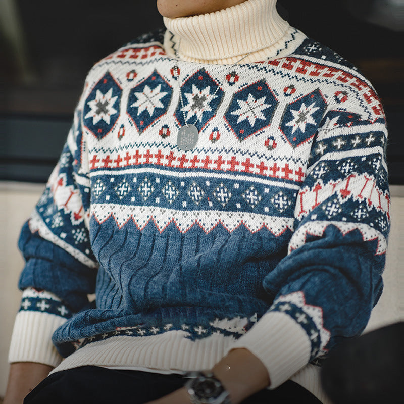 Turnable High-Neck Sweater