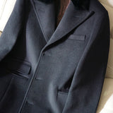 Winter Classic Long Slim Woolen Coat
