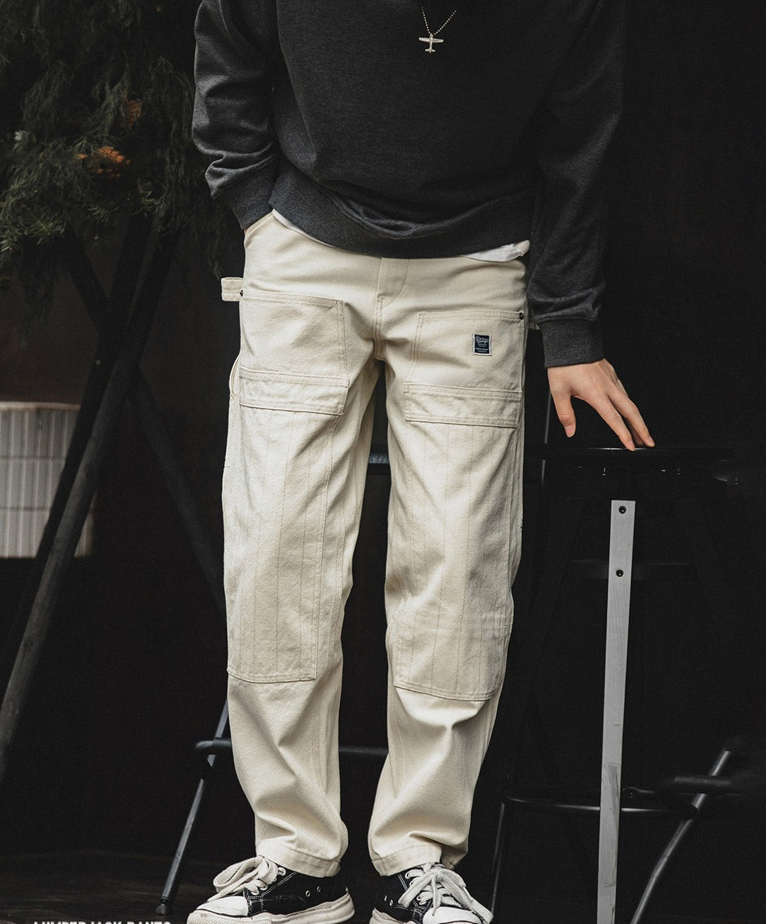 Washed Multi-Pocket Pants