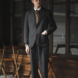 Wool Autumn And Winter Casual Blazer Suit