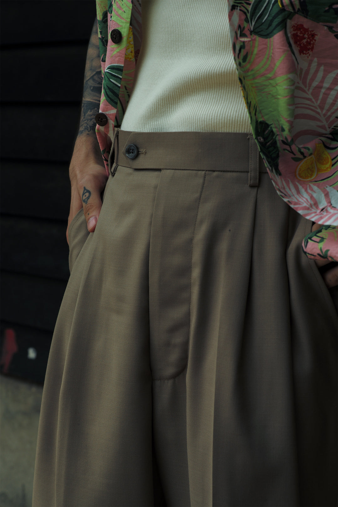 High Waist Wide Leg Trousers