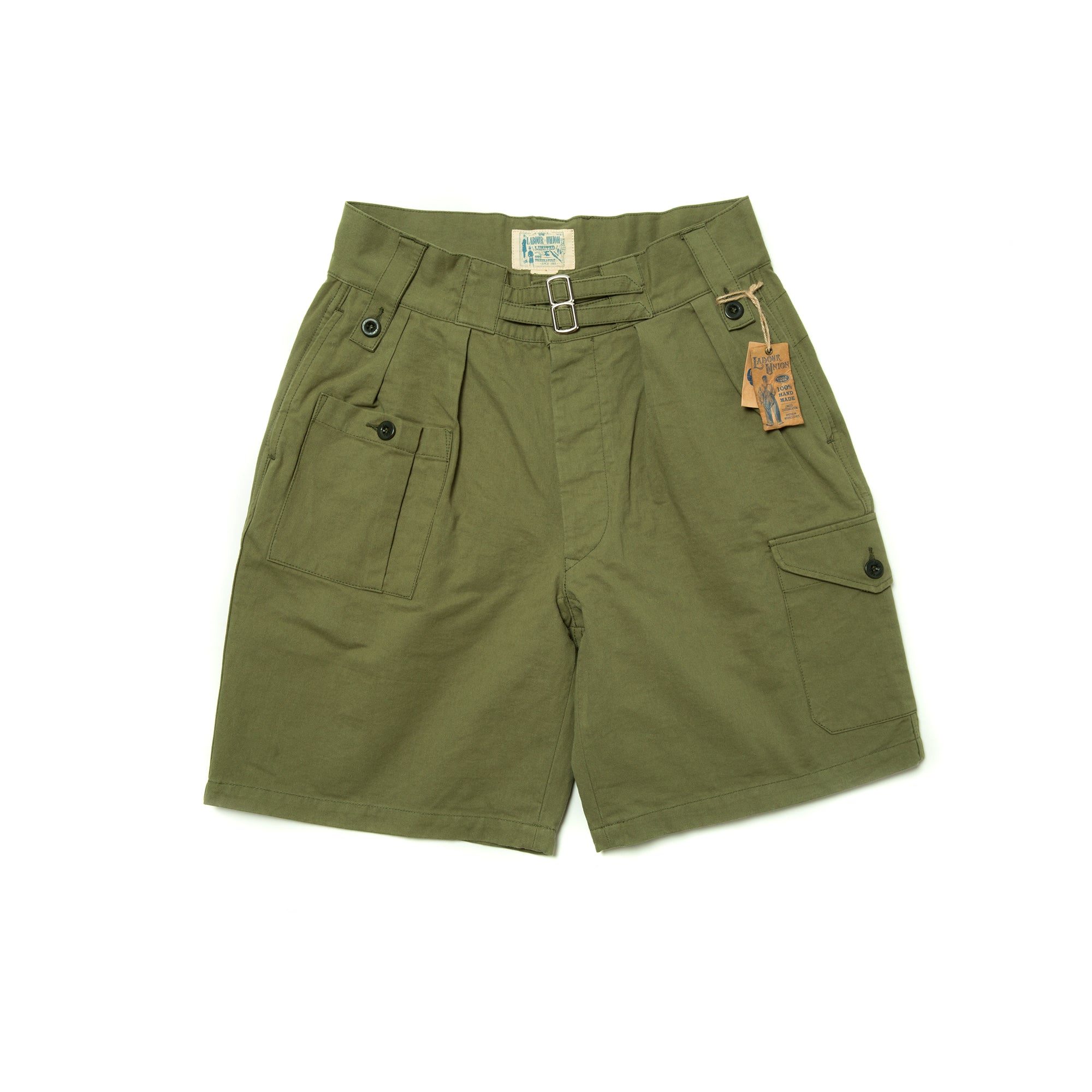 Military Shorts Gurkha Double Pleated Chino Pants