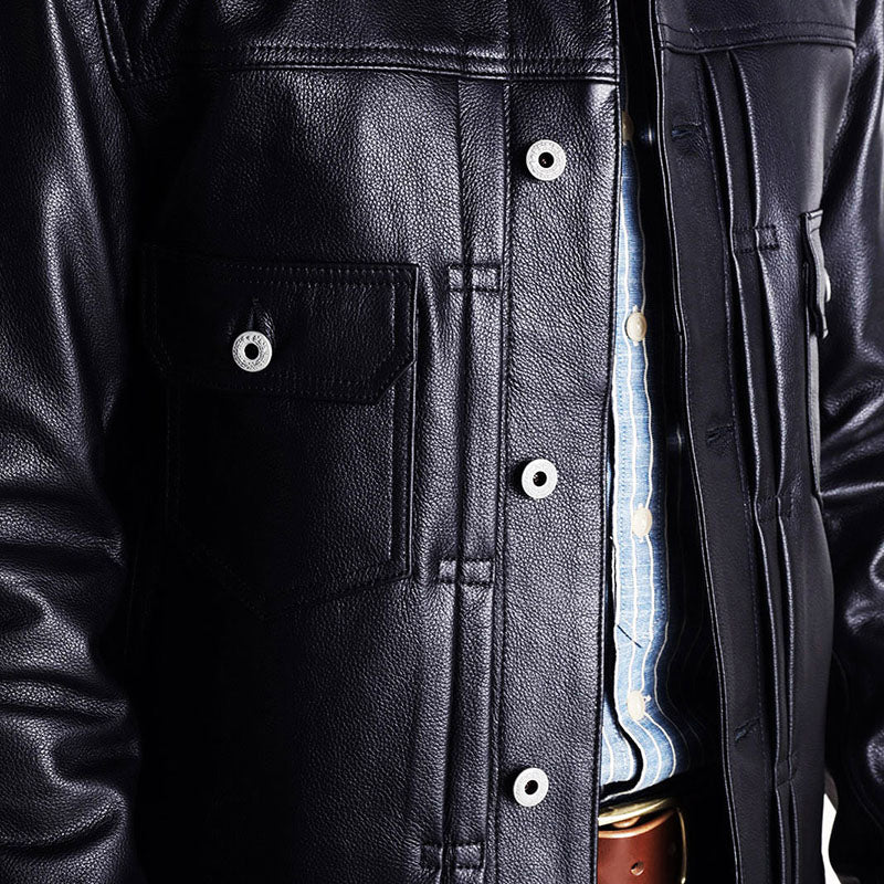 Wool Liner Leather Jacket