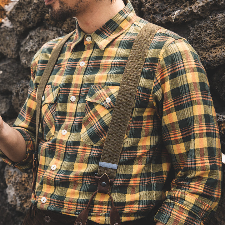 Plaid Brushed Cotton Shirt