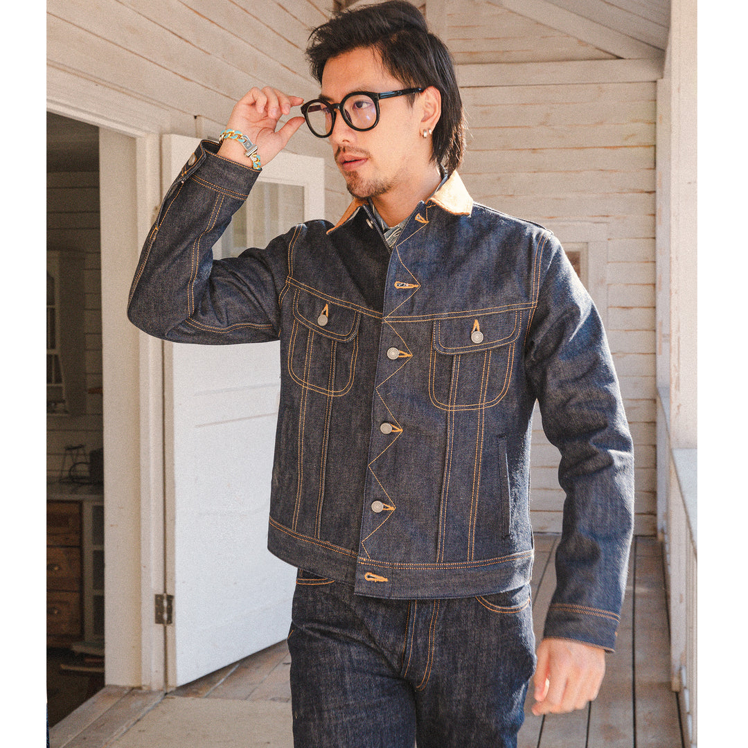 Plush Wool Denim Jacket