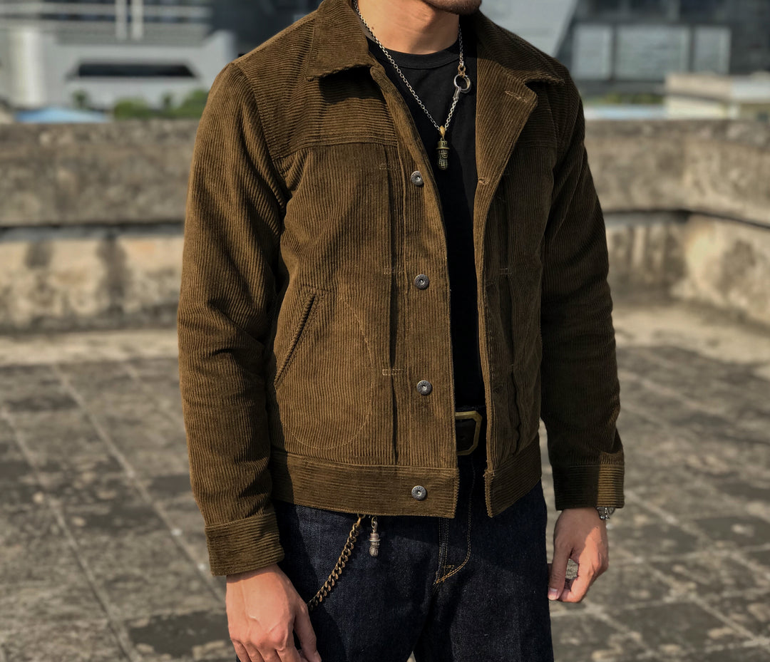 Corduroy Double-Layer Jacket