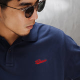 Solid Color Short Sleeves Embroidered Polo Shirt