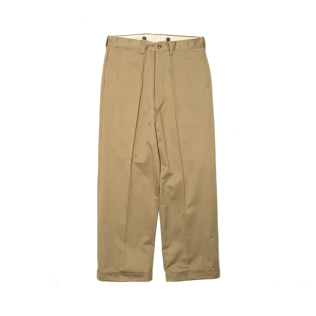 Rolled Khaki Trousers