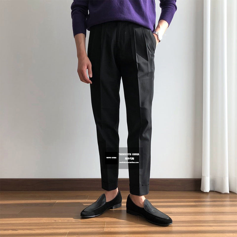 Pleated Casual Pants