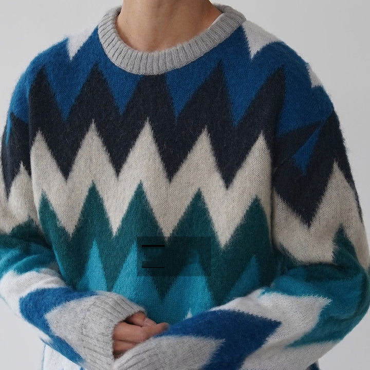 Color Wave Mohair Knit