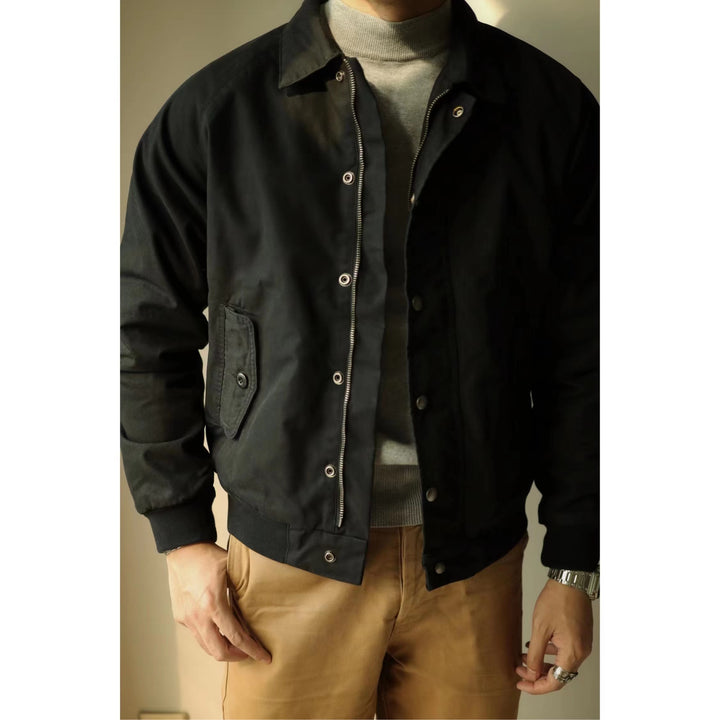 Zippered Harrington Jacket