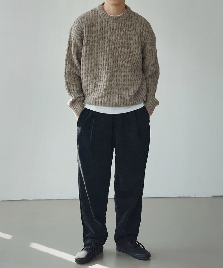 Loose Wool Blended Sweater