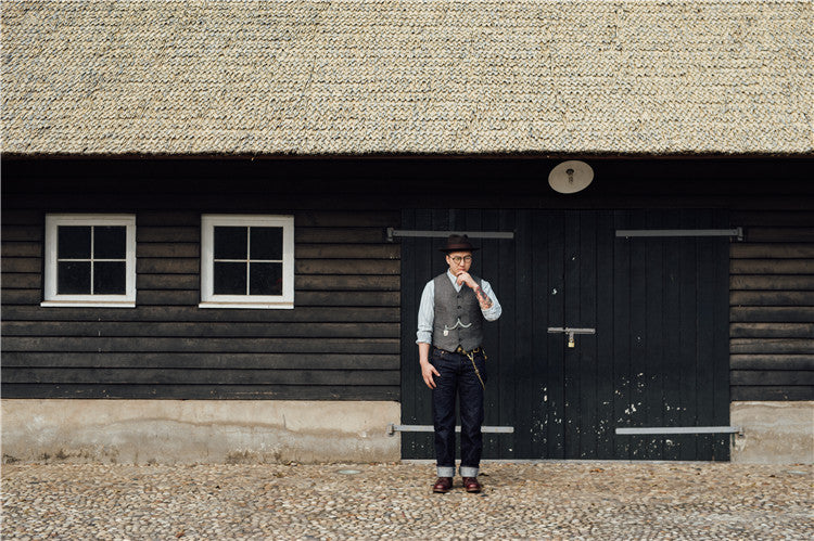 Herringbone Wool Vest