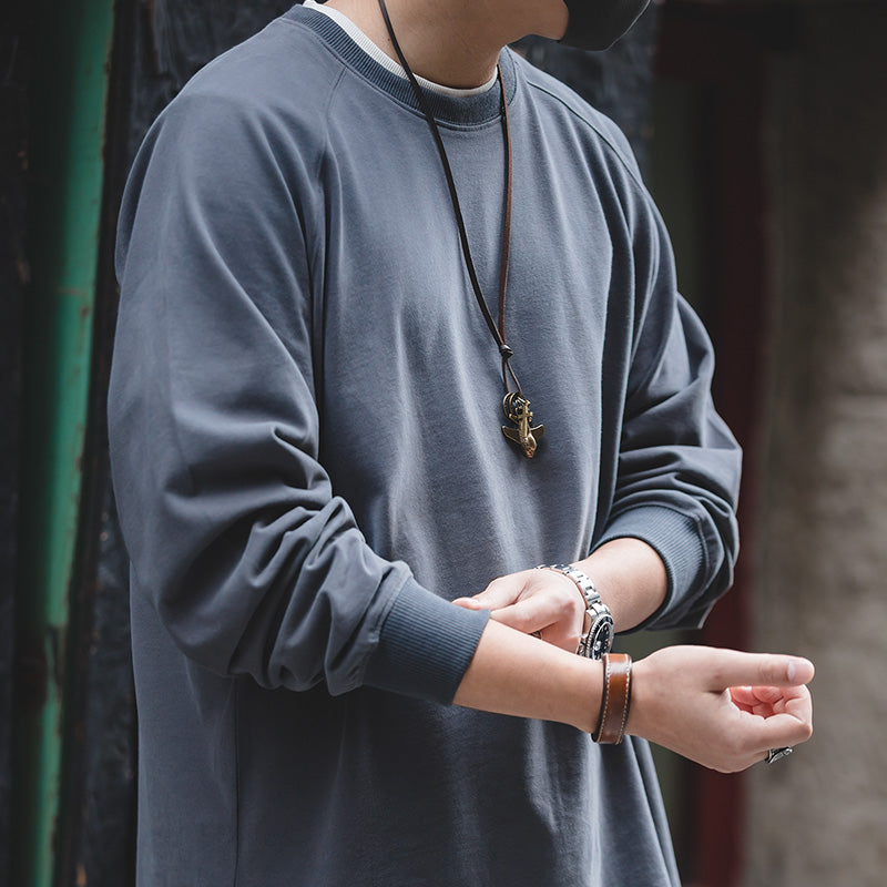 Long-Sleeved Brushed Tee