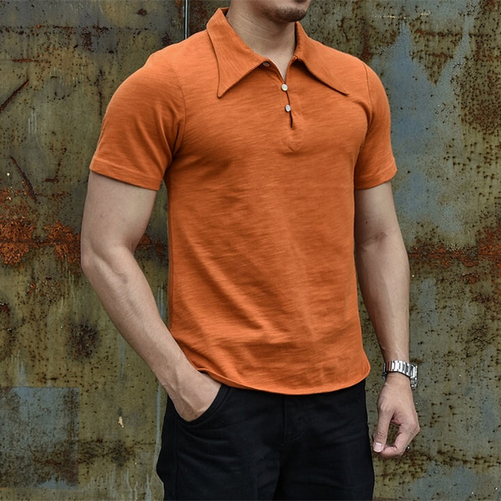 Lapel Polo V-Neck Tee