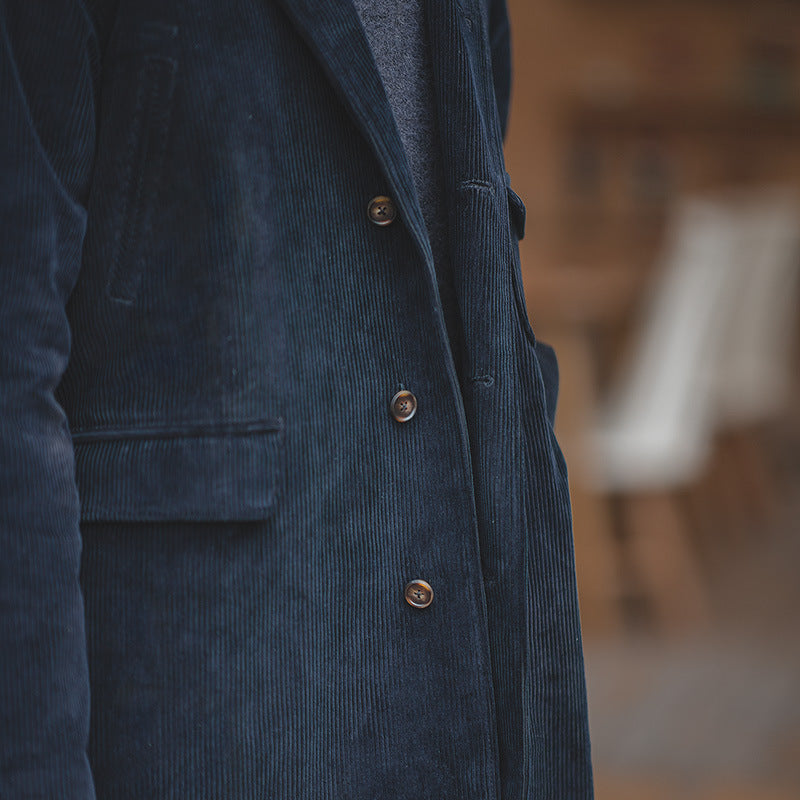 Mid-Length Corduroy Trench