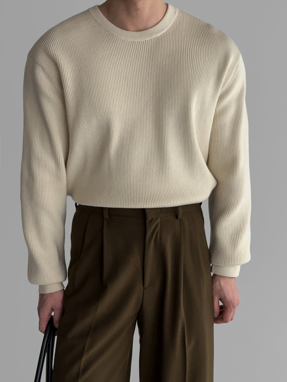 Two-Tone Cashmere Sweater