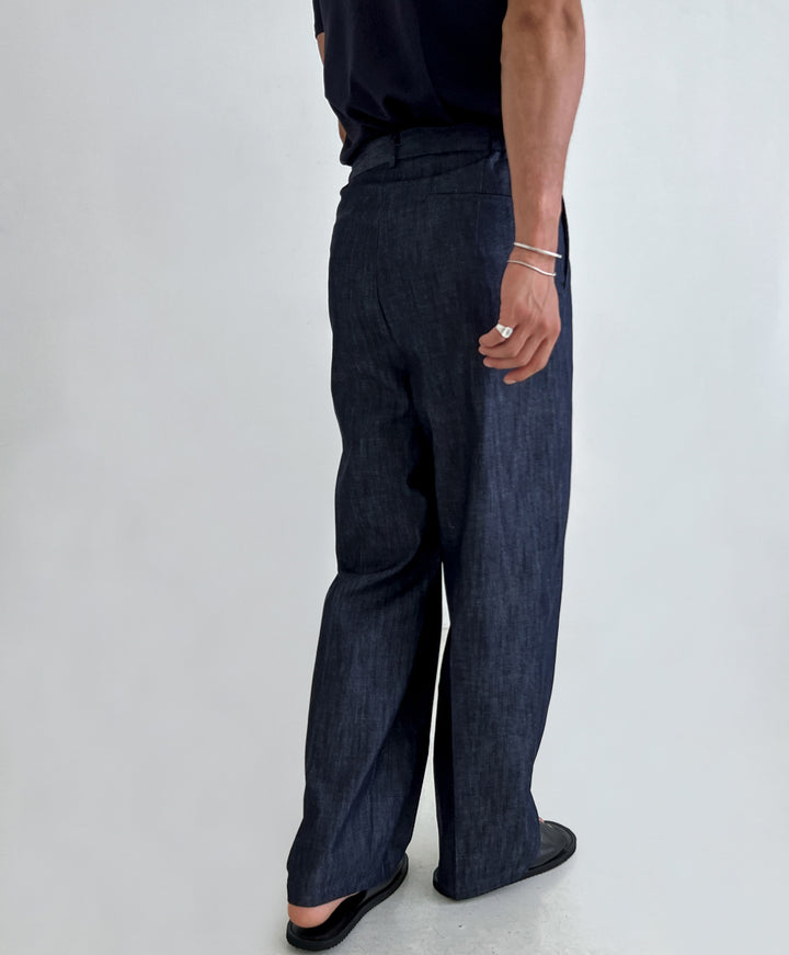 Linen Denim Trousers