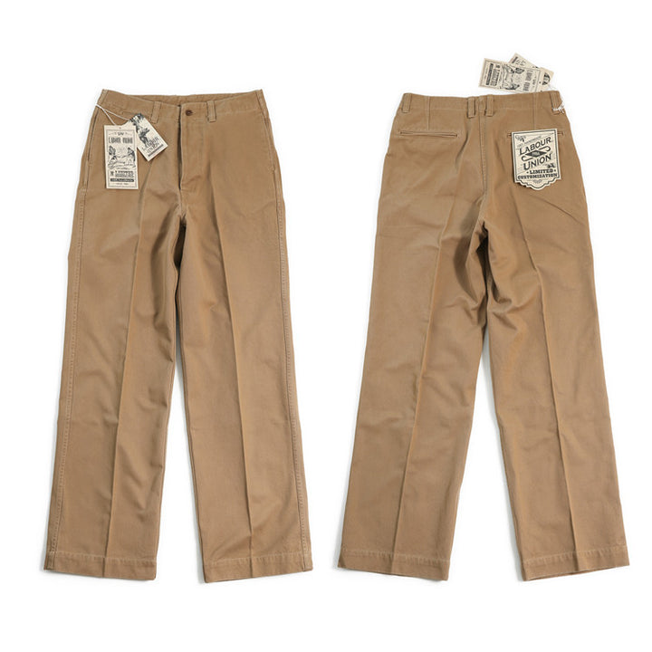 Khaki Wide Leg Pants