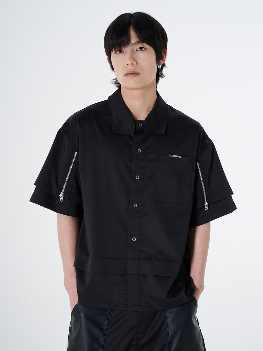 Double-Zip Polo Shirt