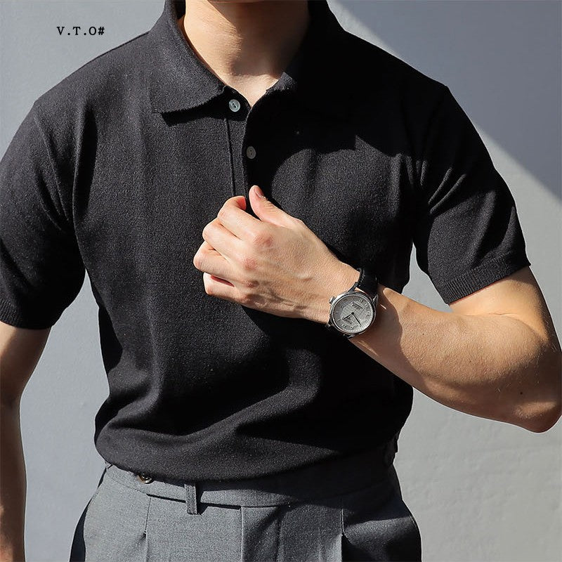 Knitted Polo Shirt