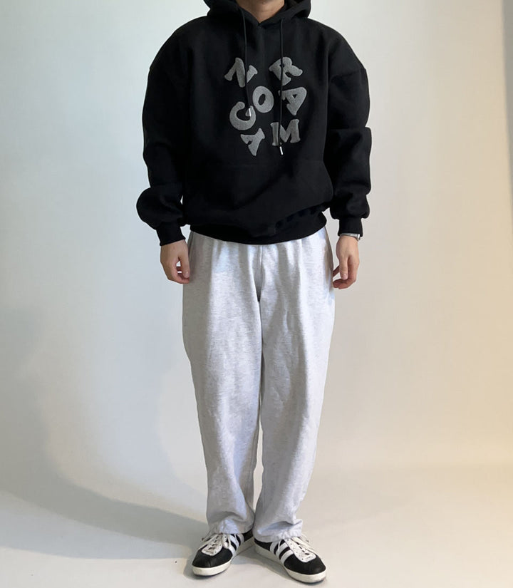 Off-Shoulder Fleece Hoodie