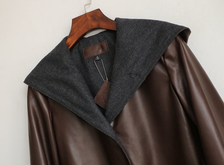 Sheepskin Hooded Jacket