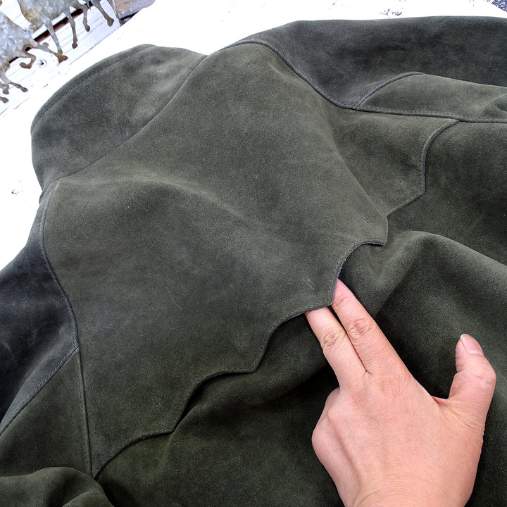 British Green Suede Jacket