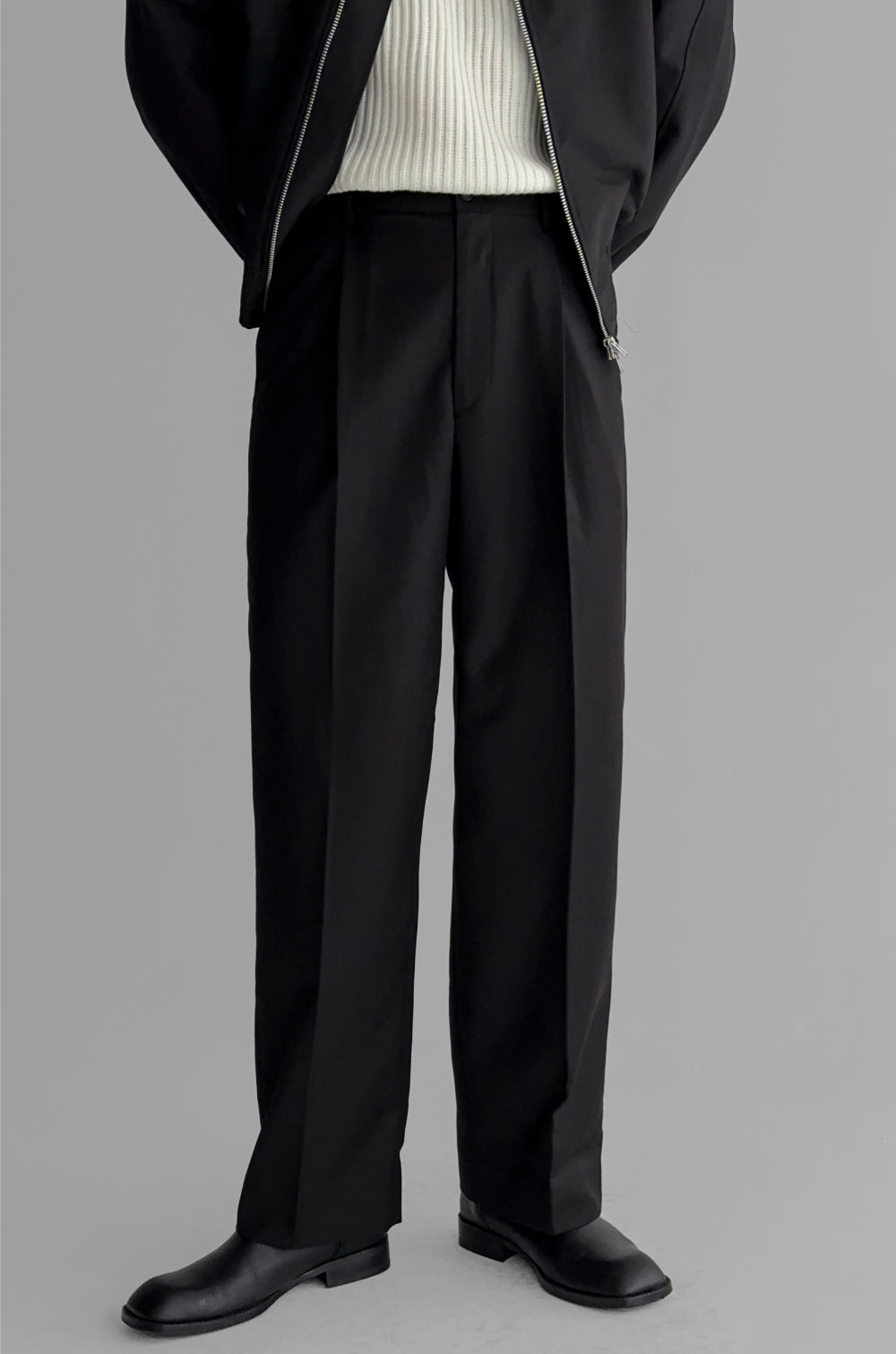 Draped Cotton Trousers