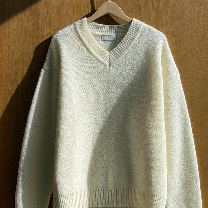 V-Neck Mohair Knit