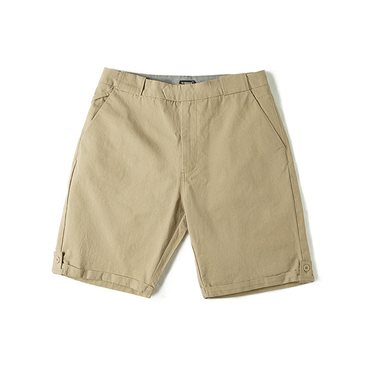 Washed Twill Casual Shorts