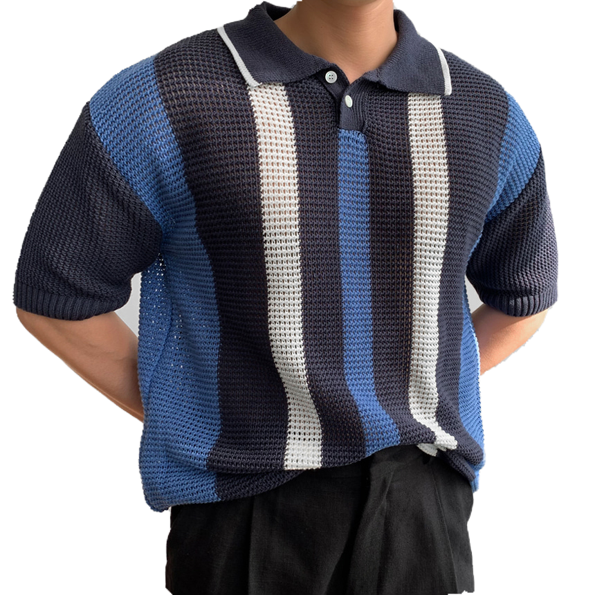 Elegant Striped Polo