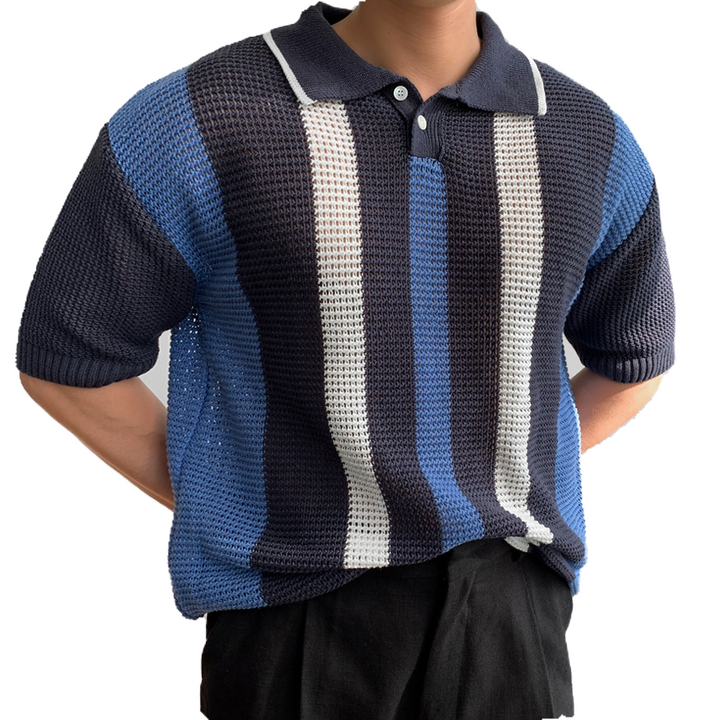 Elegant Striped Polo